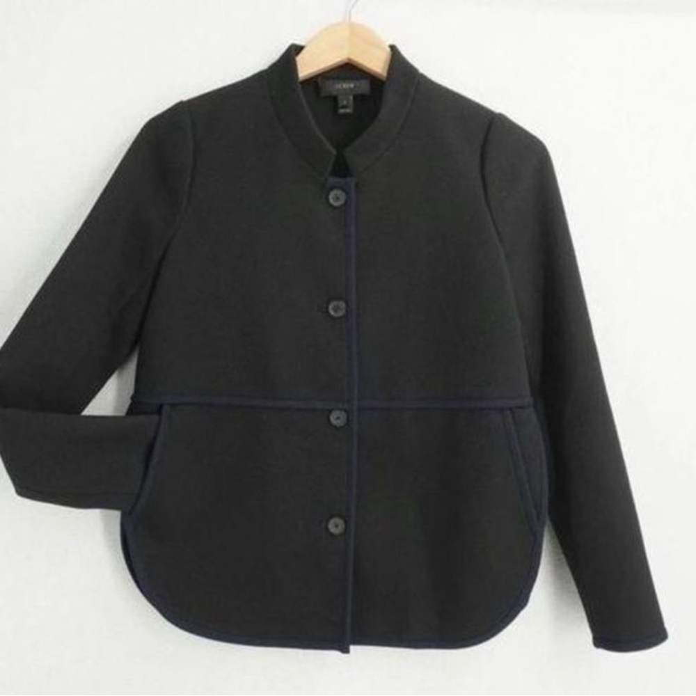 J. Crew Black Blazer Tailored Suit Jacket - Picture 2 of 8